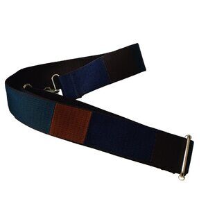 Johnny Loves Rosie Crossbody Striped Bag Strap With Goldtone Hardware